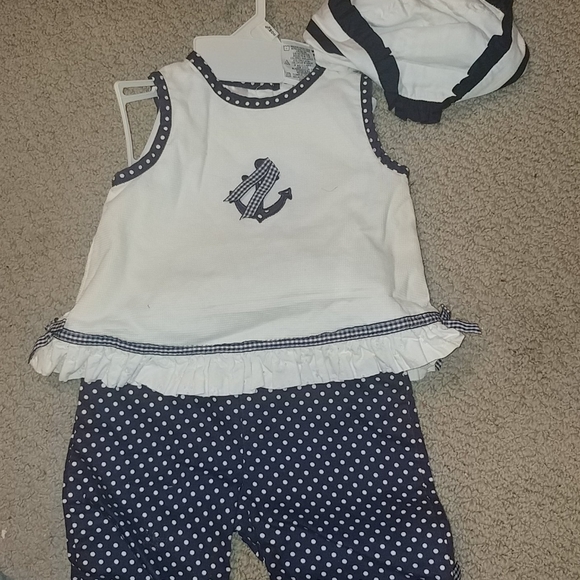 Girls Sailor Outfit with Hat 24 mo - Picture 1 of 2